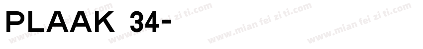 Plaak 34字体转换